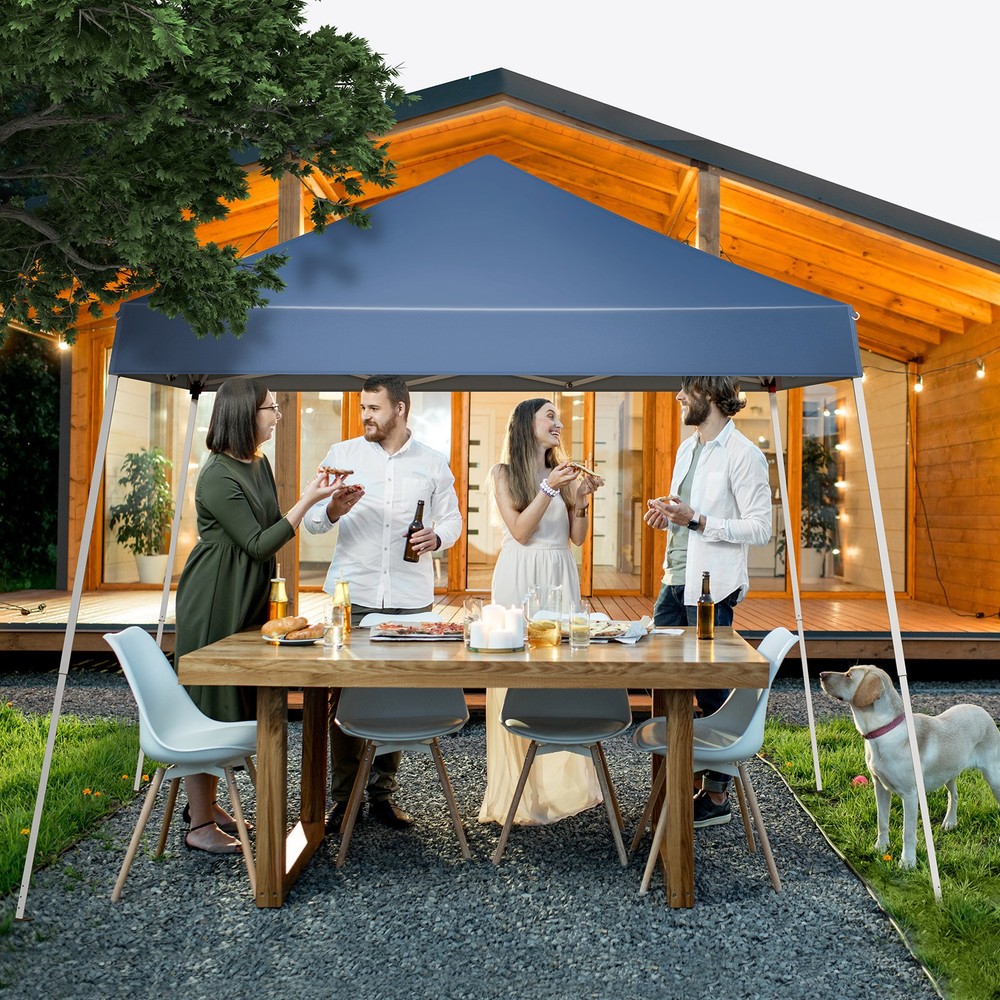 8*8ft Portable Home Use Waterproof Folding Tent Blue