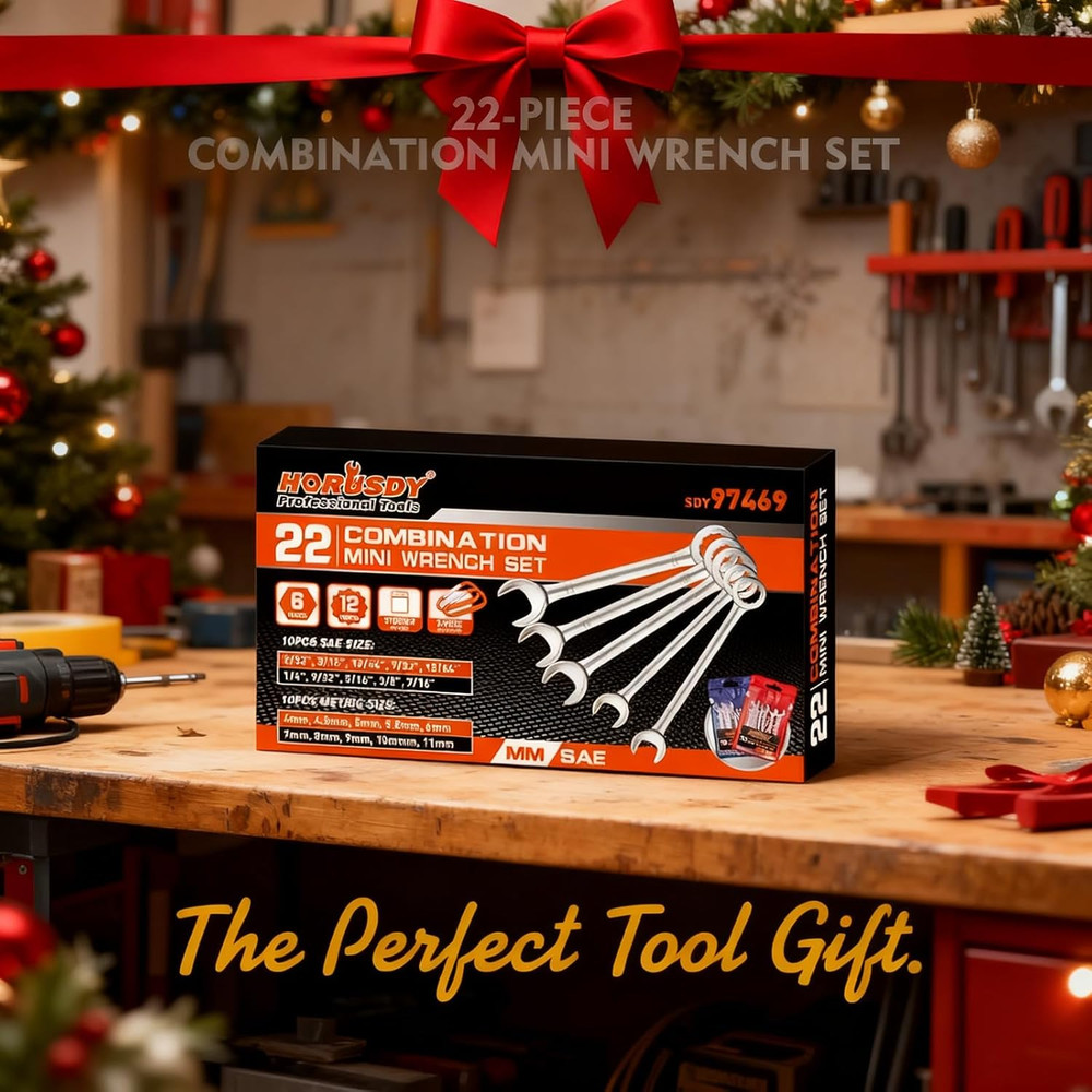 20-Piece Mini Set, Small Set, Metric and SAE Mini Combination Sets