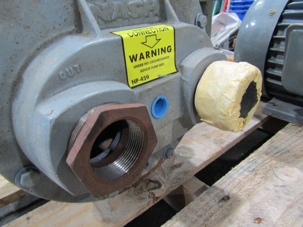 👀 NASH 2" NPT TWO-STAGE LIQUID RING VACUUM PUMP AHF80