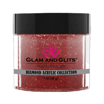 Glam and Glits Diamond Acrylic Dip 1oz DAC89 Ruby Red
