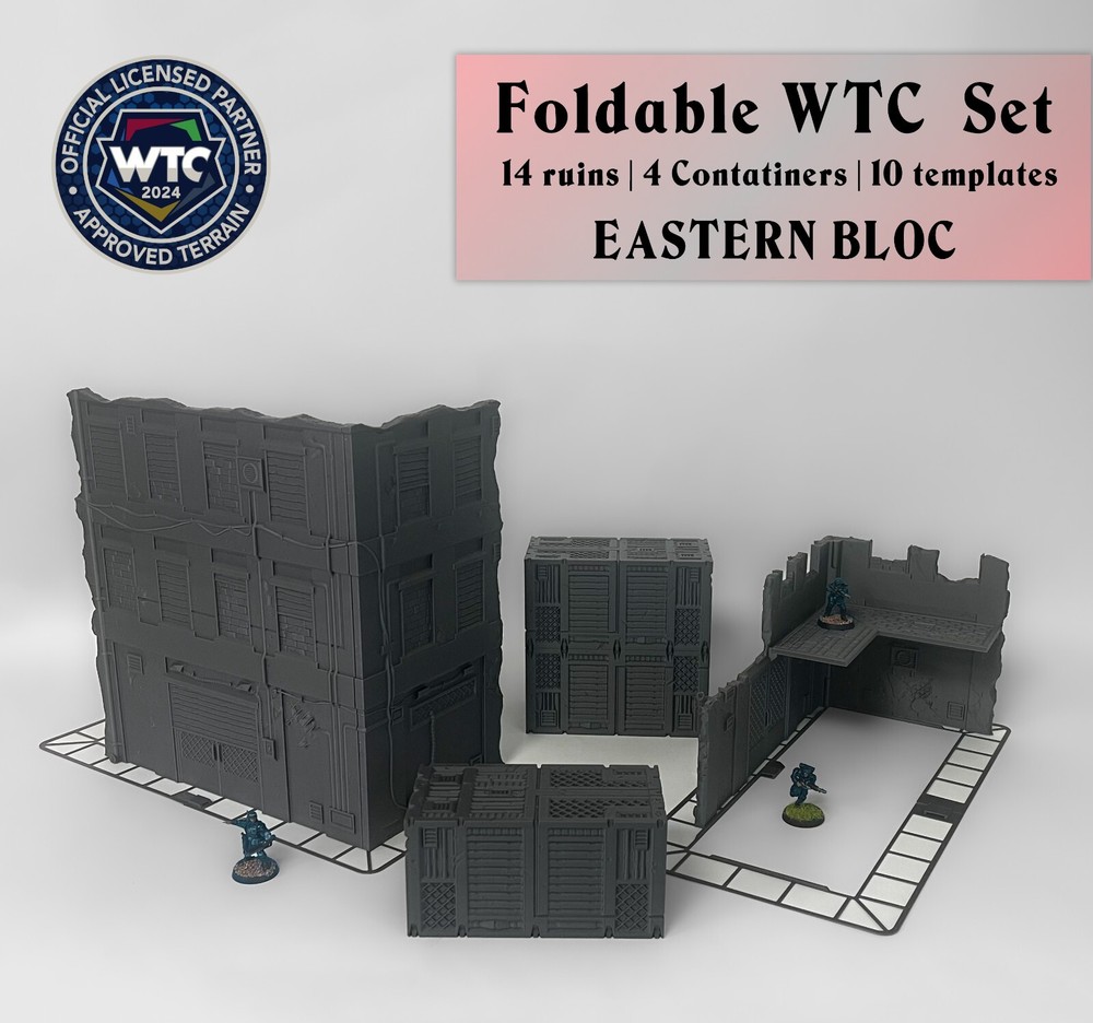 WTC 40K Foldable Terrain - Eastern Bloc | WH40K Wargame Scenery