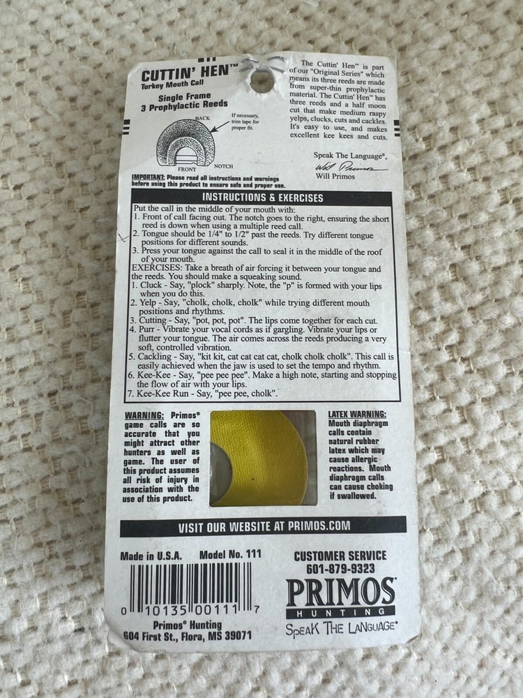 Primos Cuttin' Hen Turkey Call