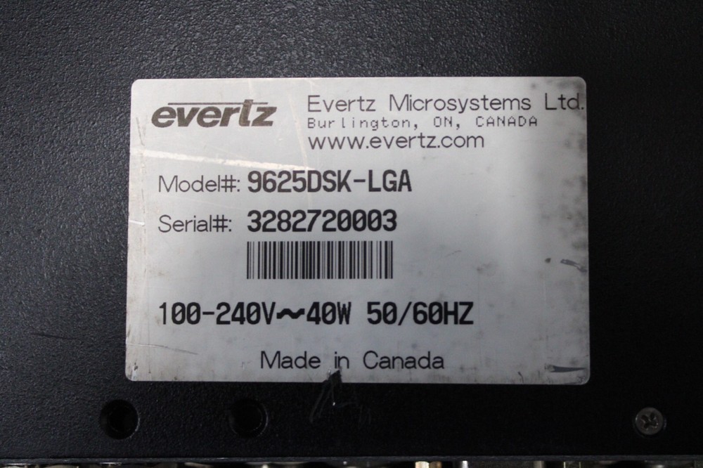 Evertz 9625DSK-LGA Downstream Media Keyer