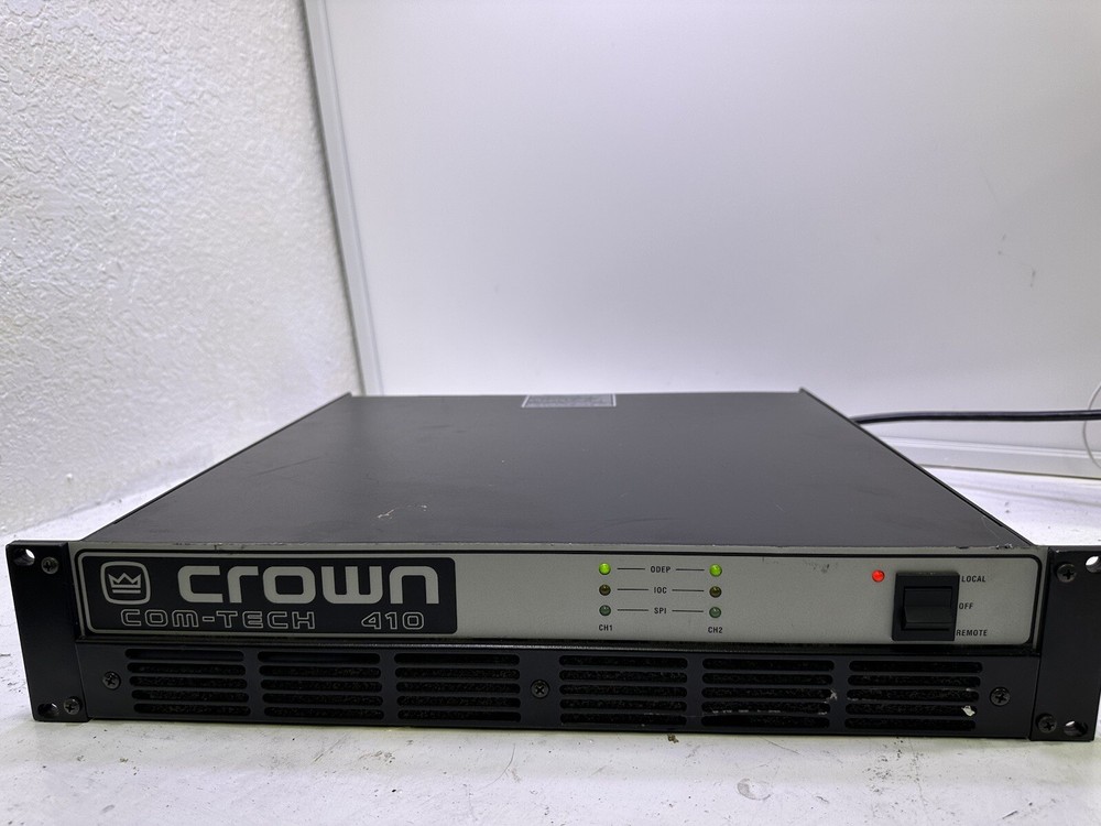 Crown Com-Tech 410 2 Channel Power Amplifier Tested