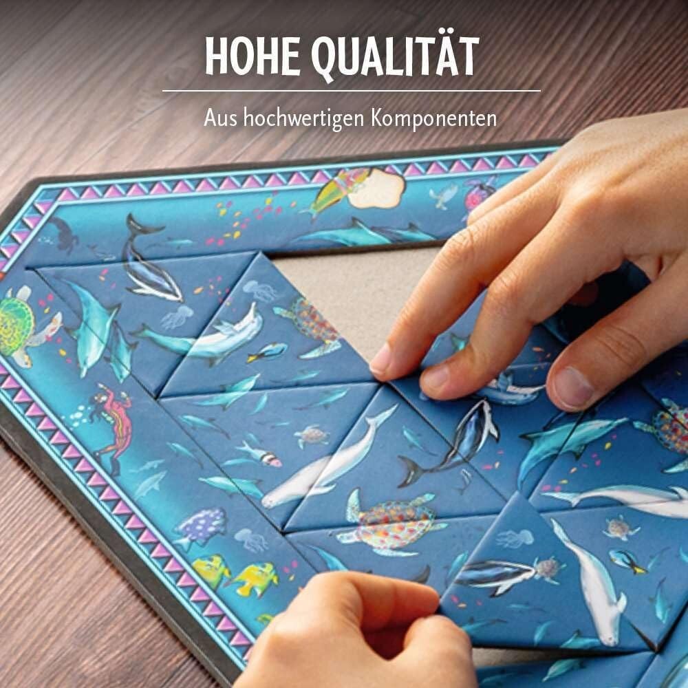 Think Fun Triazzle Picture Brain Puzzle Multi-Pack -Frog-Dolphin Memory