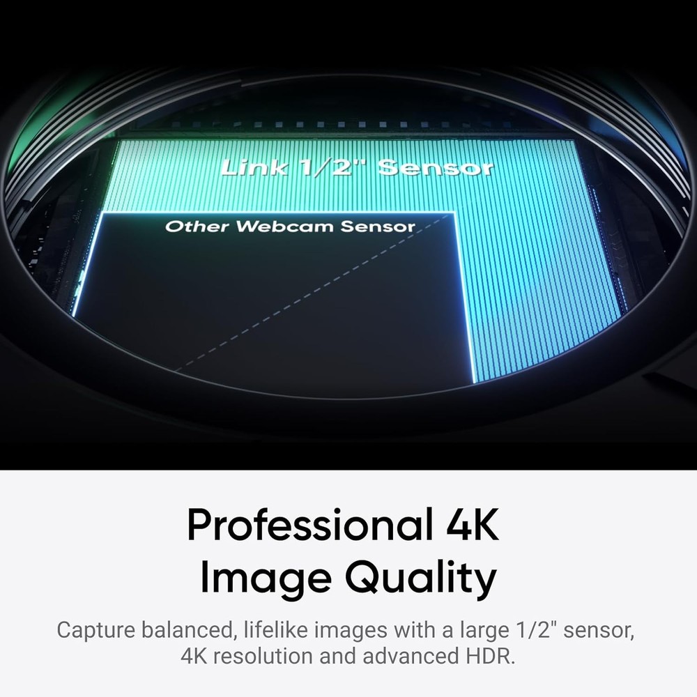 Insta360 Link 2C 4K AI Webcam, Standard Bundle, Graphite White
