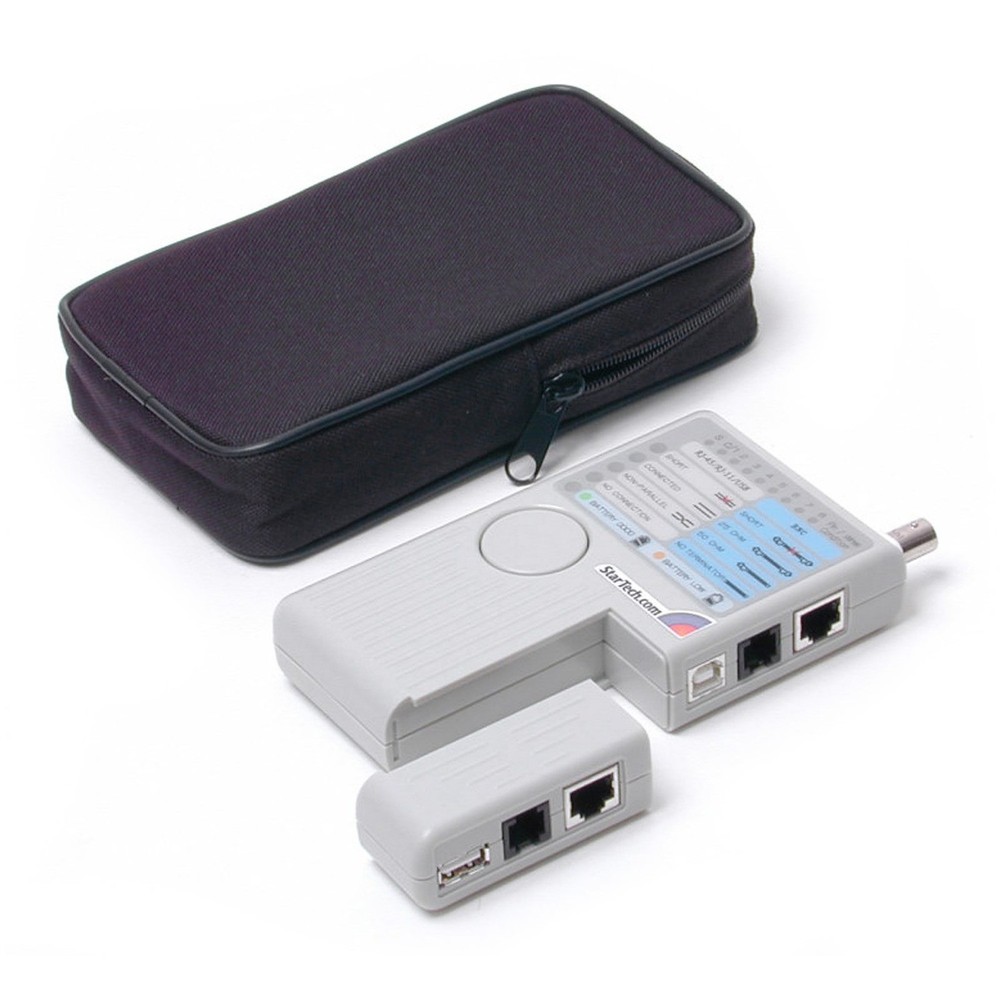 StarTech.com Professional Multi Function RJ45 RJ11 USB and BNC Cable Tester -
