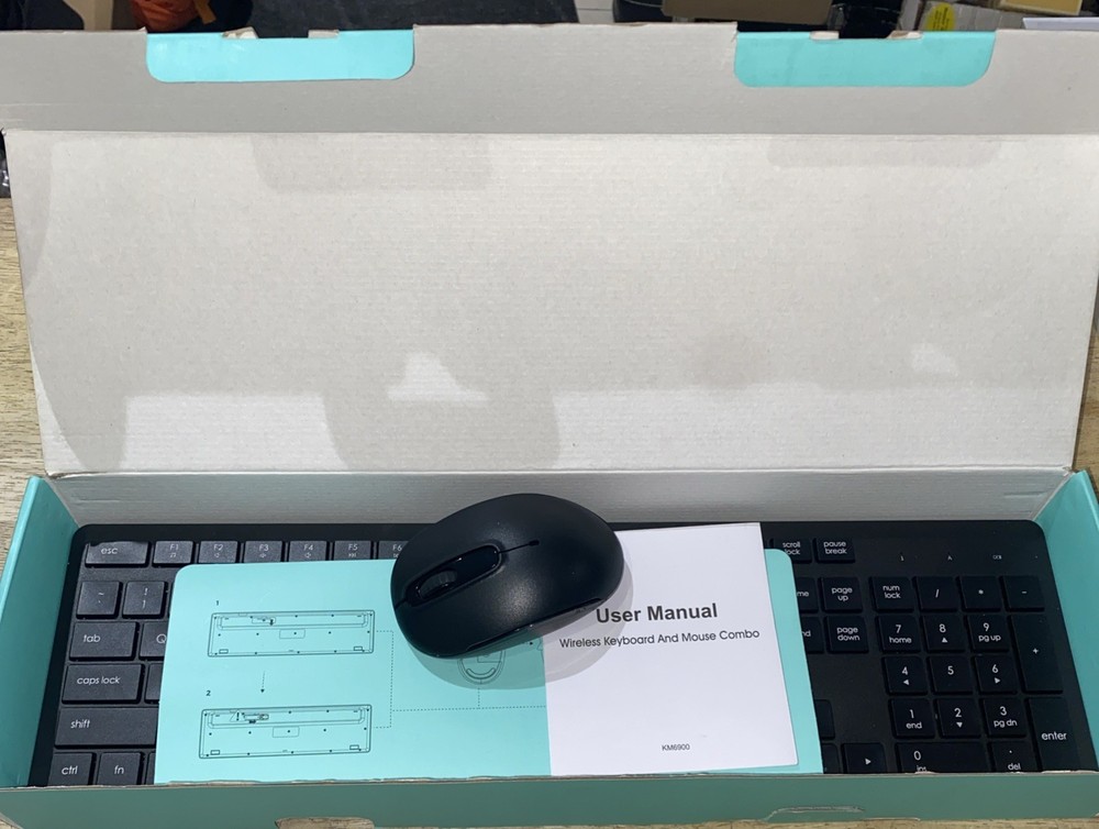KM6900 Wireless Keyboard and Mouse Combo Black