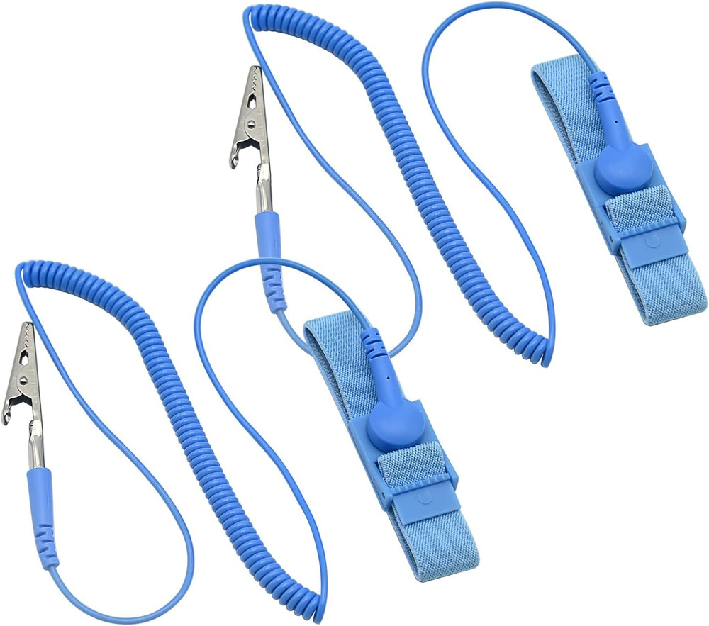 Anti Static Wrist Strap 2 Pack ESD Grounding Band for Electronics