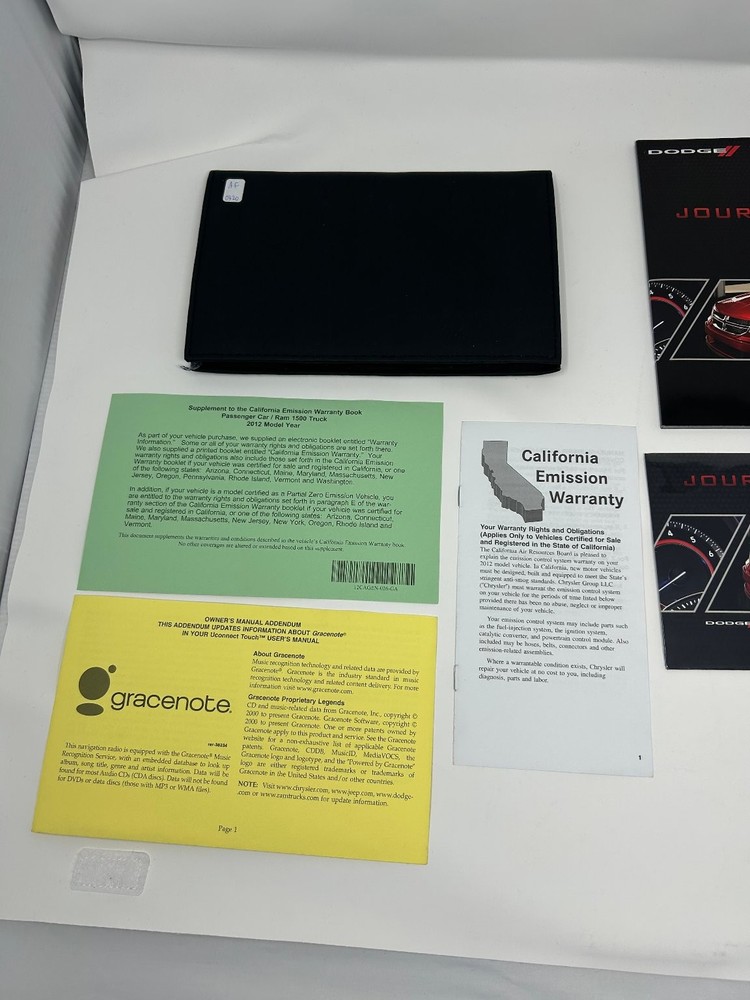 2012 Dodge Journey Owner's Manual Set