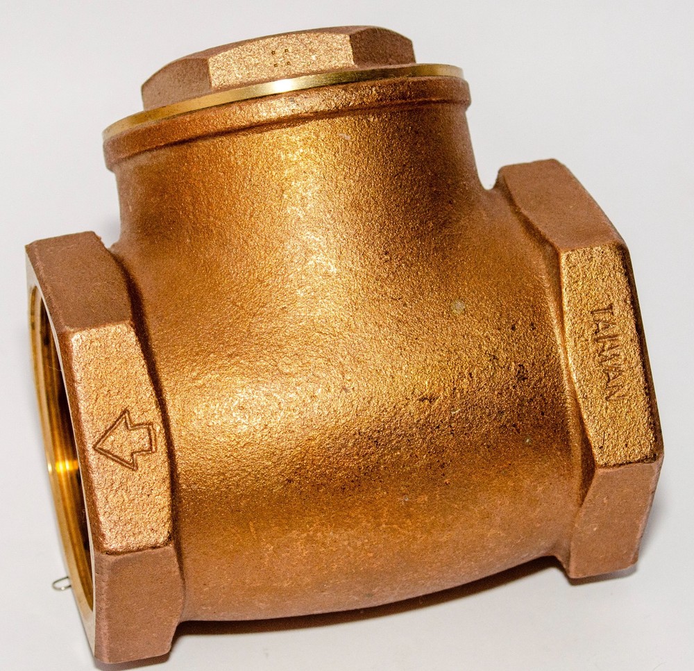 Brass 3" Threaded Swing Check Valve