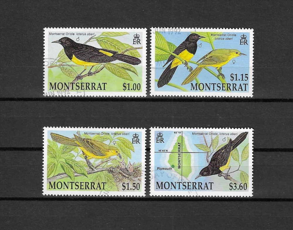 MONTSERRAT 1992 SG 885/888 USED