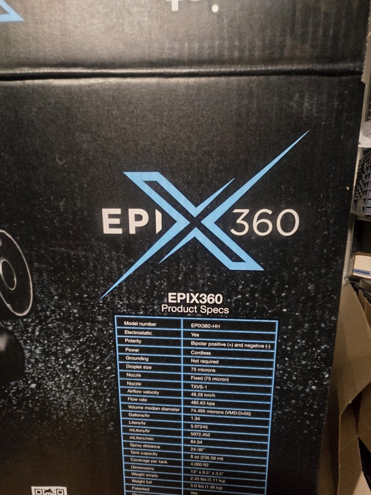 eMist Epix360 Electrostatic Sprayer & Case
