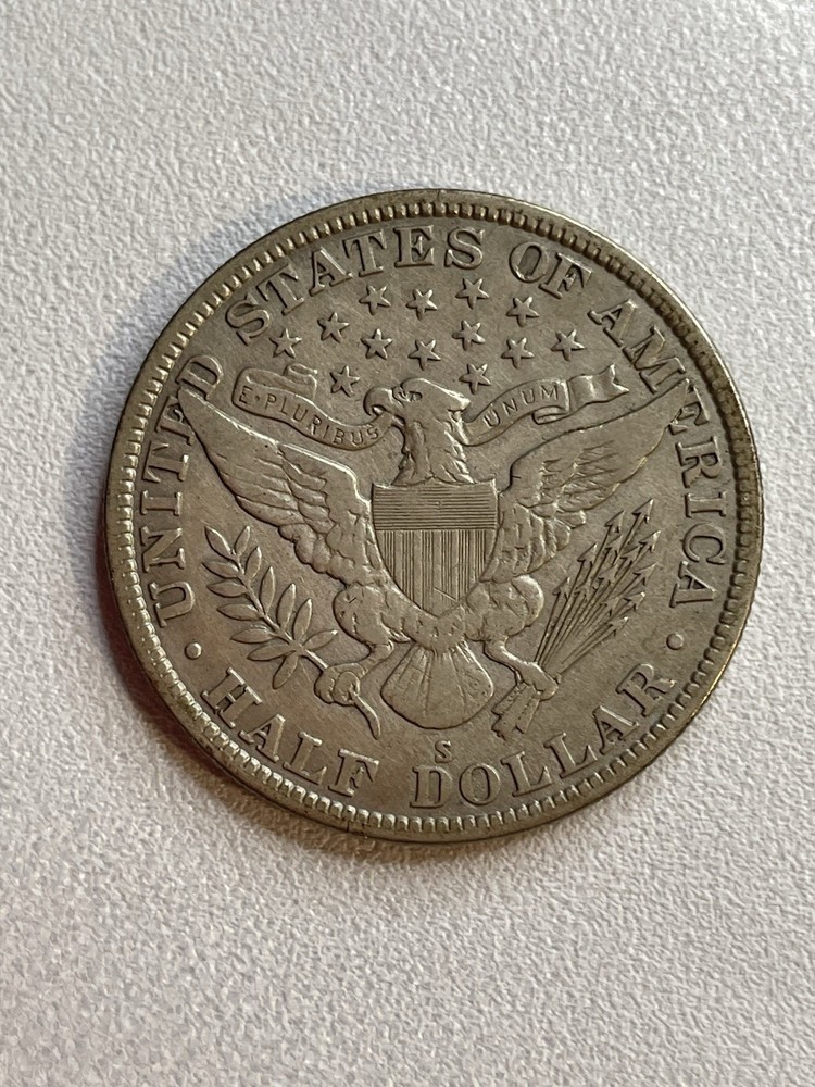 1914-S Barber Half Dollar VF