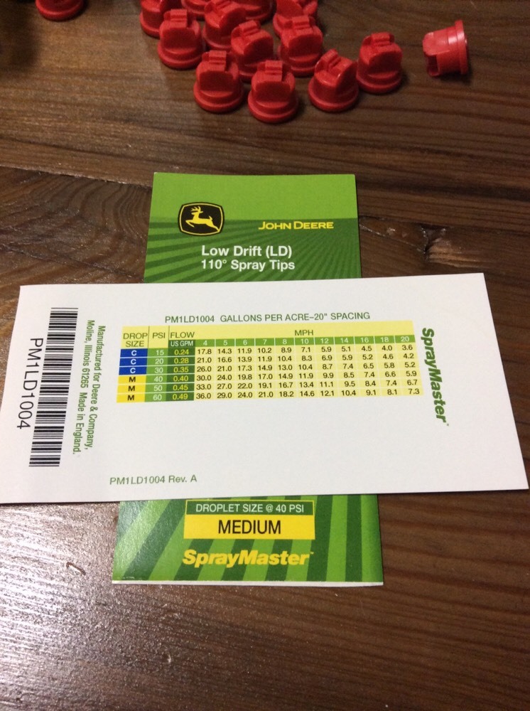 John Deere PM1LD1004 Spray Tips Low Drift 5 Pack