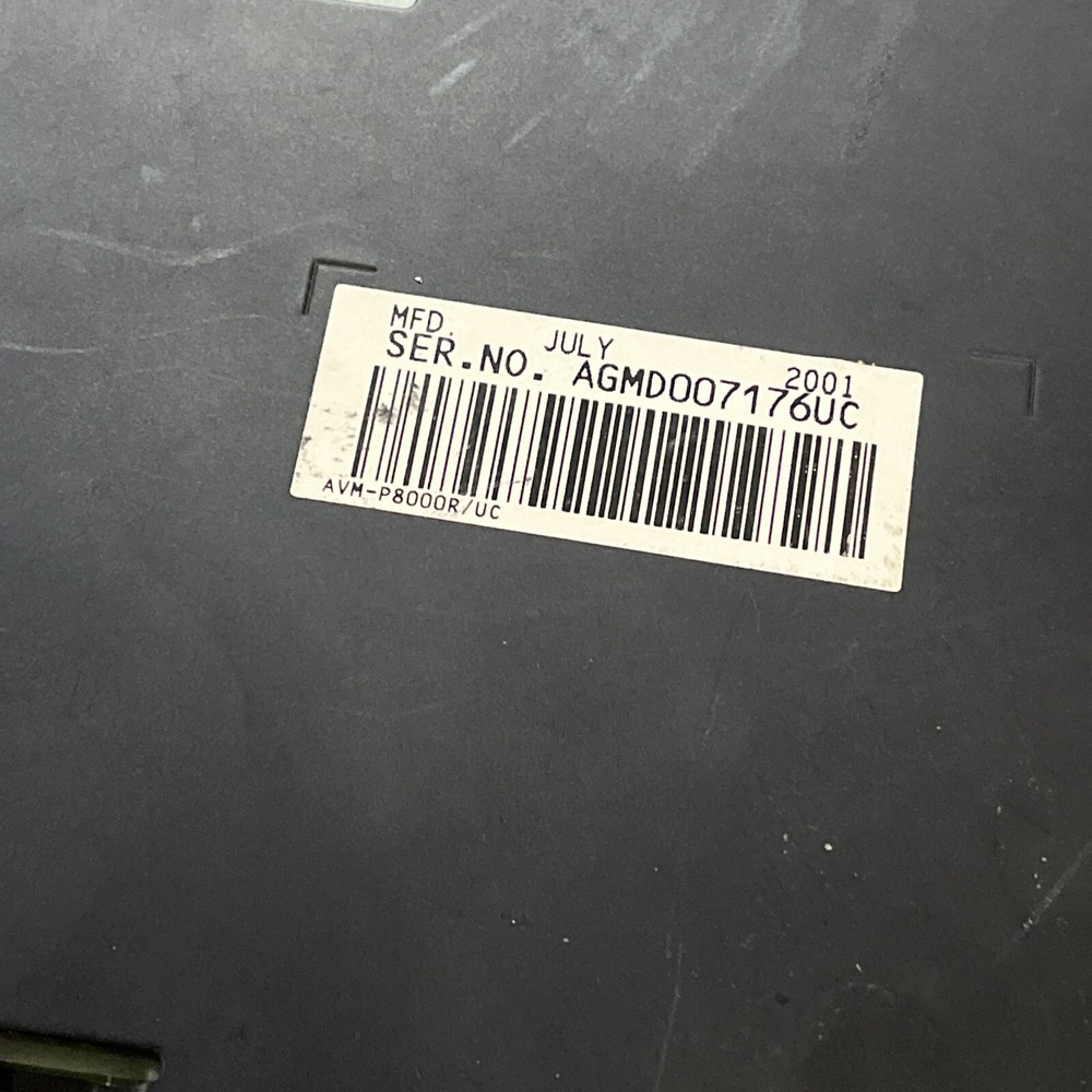 PIONEER AVM-P8000R AUDIO VISUAL MASTER UNIT