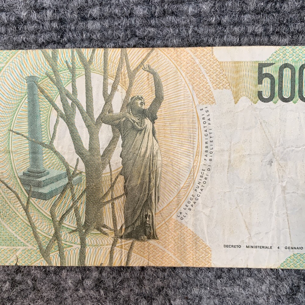 ITALY 1985 5000 LIRE NOTE / BELLINI