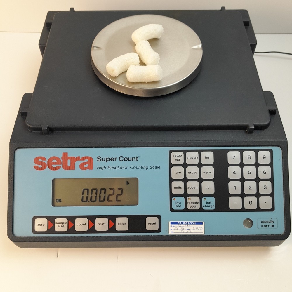 Setra Super Count High Resolution Counting Scale Black Digital Display (2.5kg)