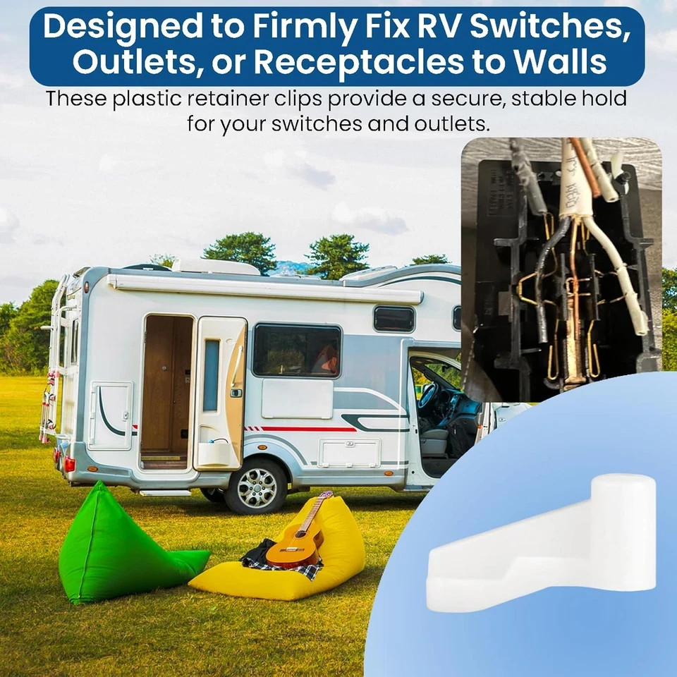 14 Pack Switch Socket Mounting Claws Plastic Outlet Mounting Tabs for Most Stand