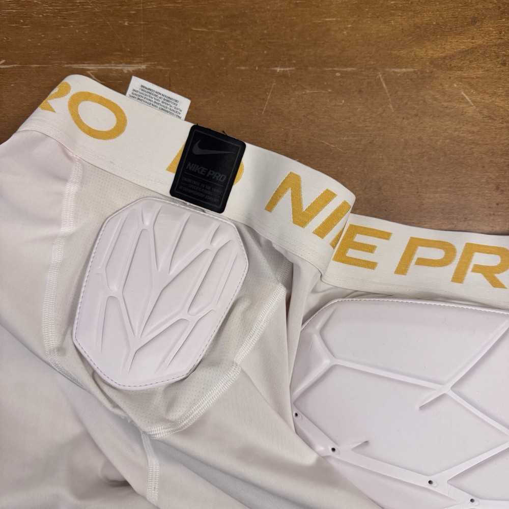 Nike Pro Shorts Mens 3XL White Hyperstrong Core Hardplate Compression Padded