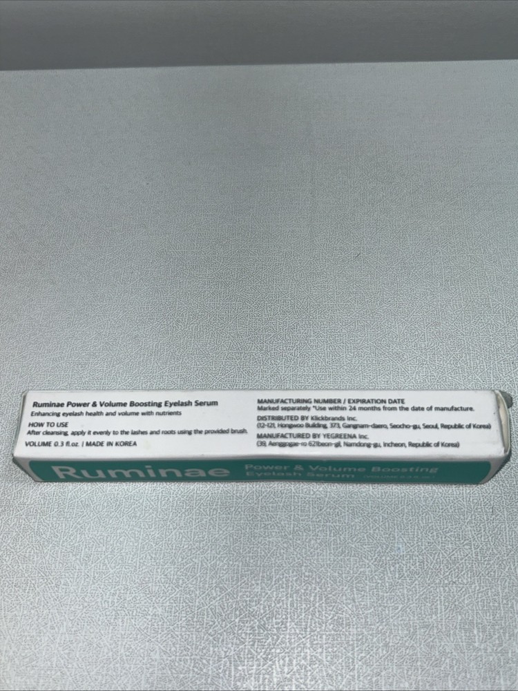 New Ruminae Power & Volume Boosting Eyelash Serum, Open Box