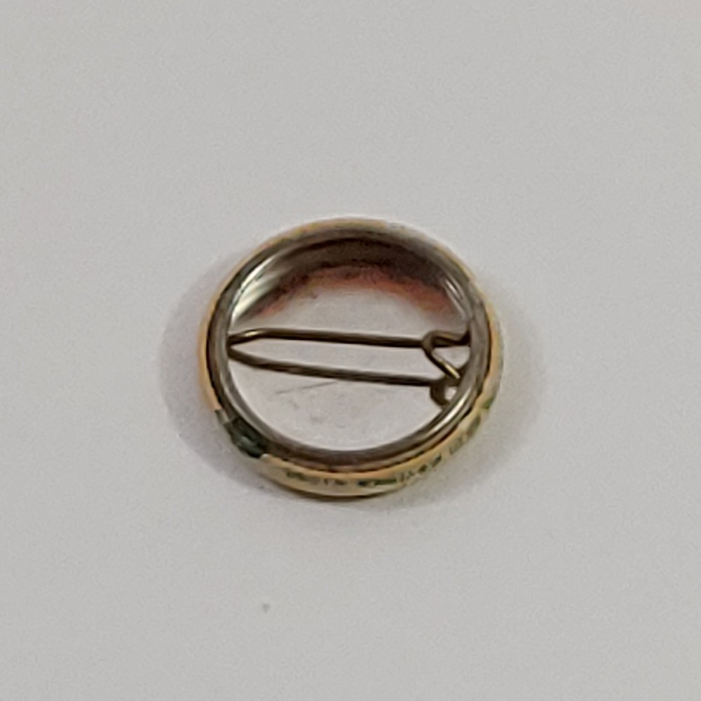 No Nukes Protest Pine Tree Button Pin 1980's