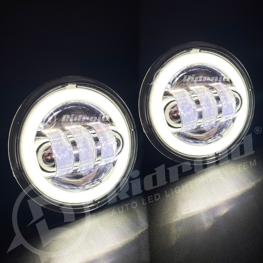 For Harley Davidson Electra Glide Classic 7" LED Headlight + 4.5" Passing Lights