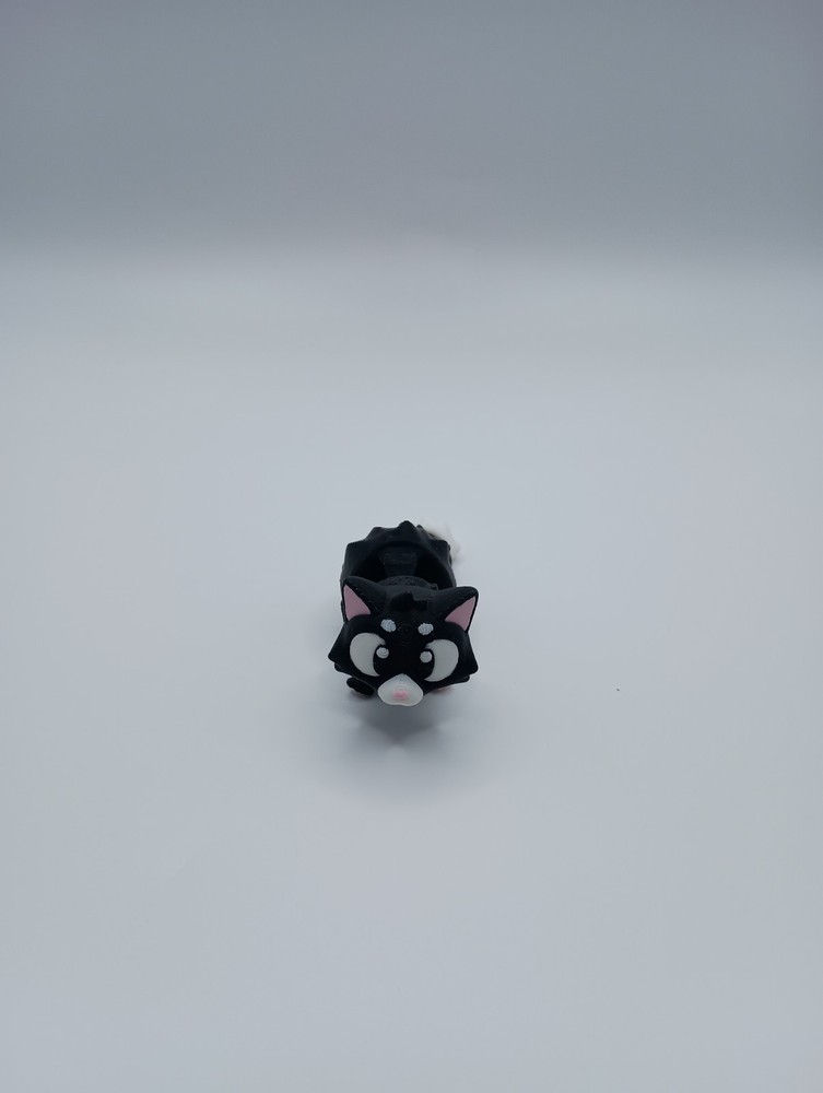 3D Printed Jiggle Pet Black Cat