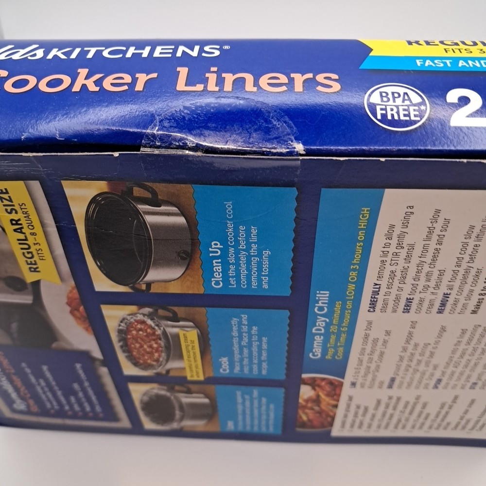 Reynolds Slow Cooker Liners 3-8 Quart 24 Pack READ!