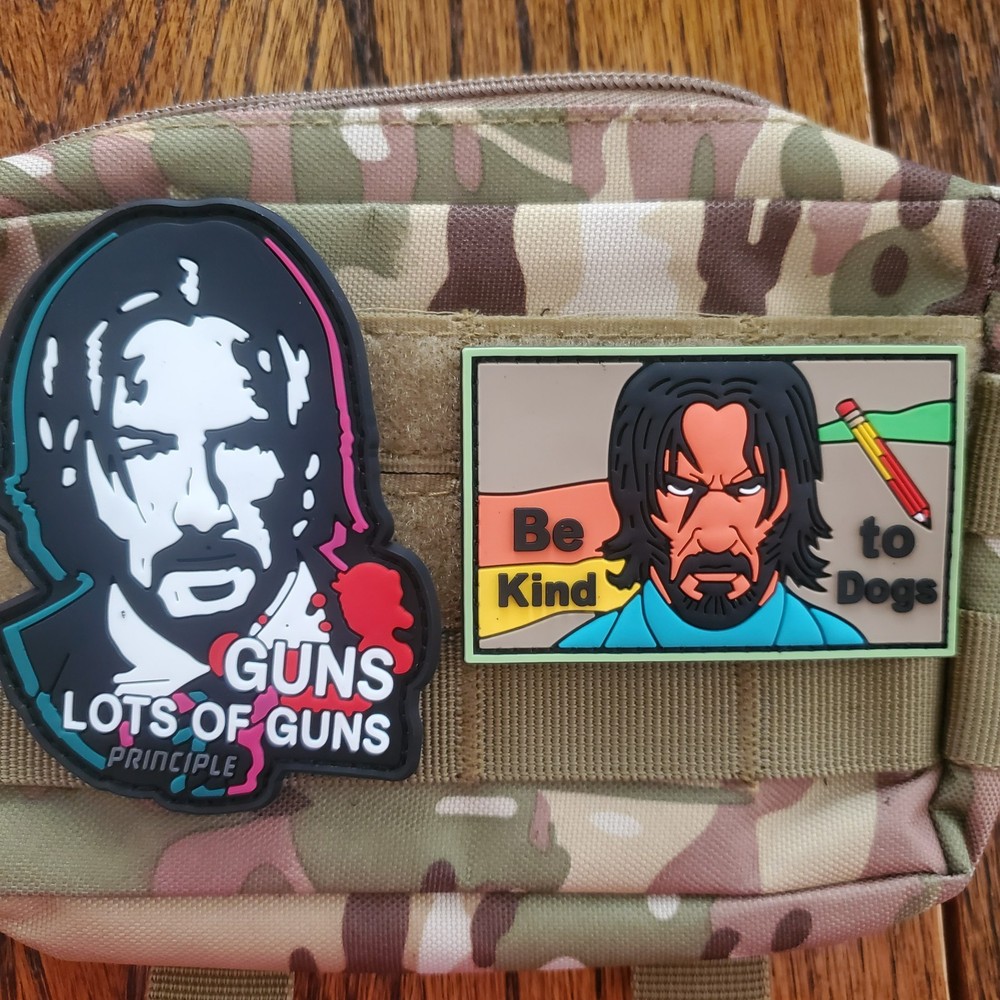 JOHN WICK PVC Tactical Morale Patch Hook and Loop