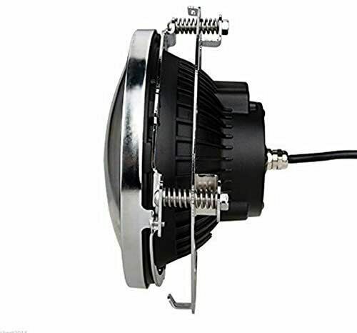 2PC 7'' Round Chrome LED Headlight Mounting Bracket Ring Car For Motorcycle Jeep