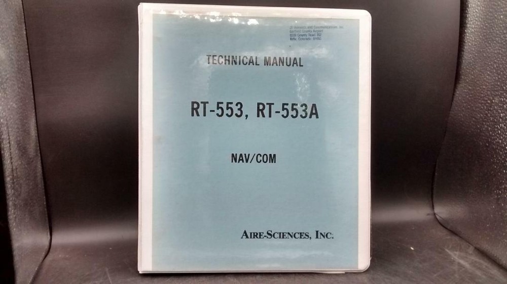 RT-553, RT-553A Technical Manual