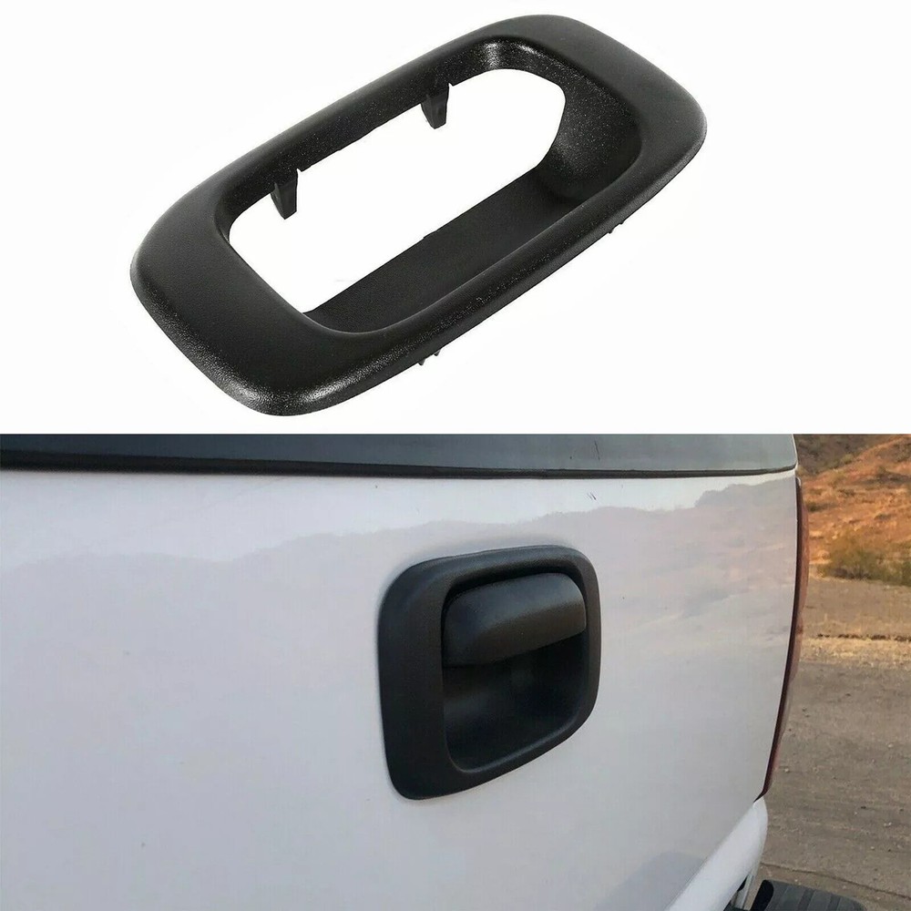Rear Back Latch Tail Gate Tailgate Handle Bezel For Chevy Silverado Sierra 99-07