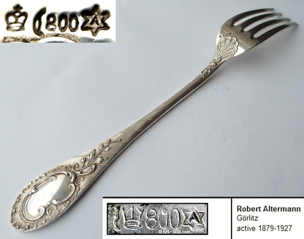 Set, Dining Fork + Spoon, Robert Altermann, 800 Silver E693