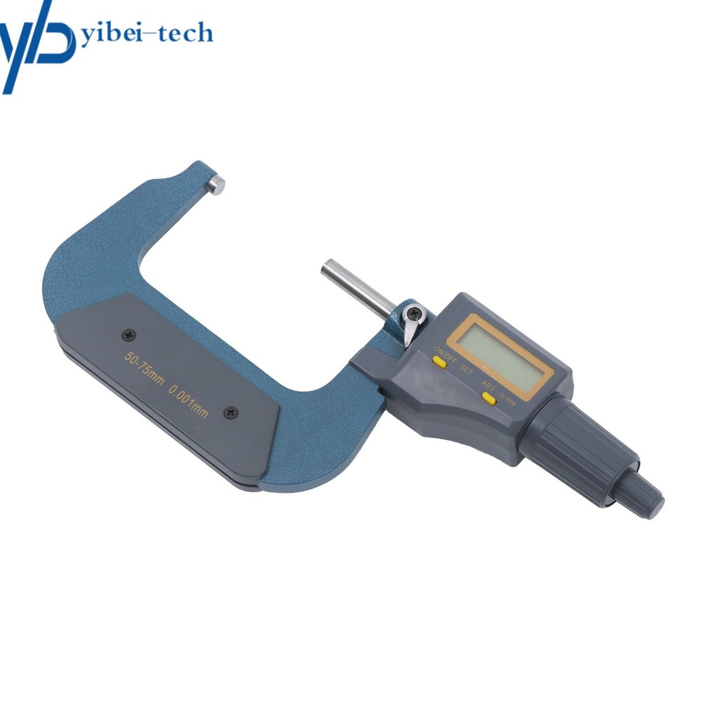 0 .001mm Resolution Digital Micrometer Carbide tip Mirror Finished 2-3" Range