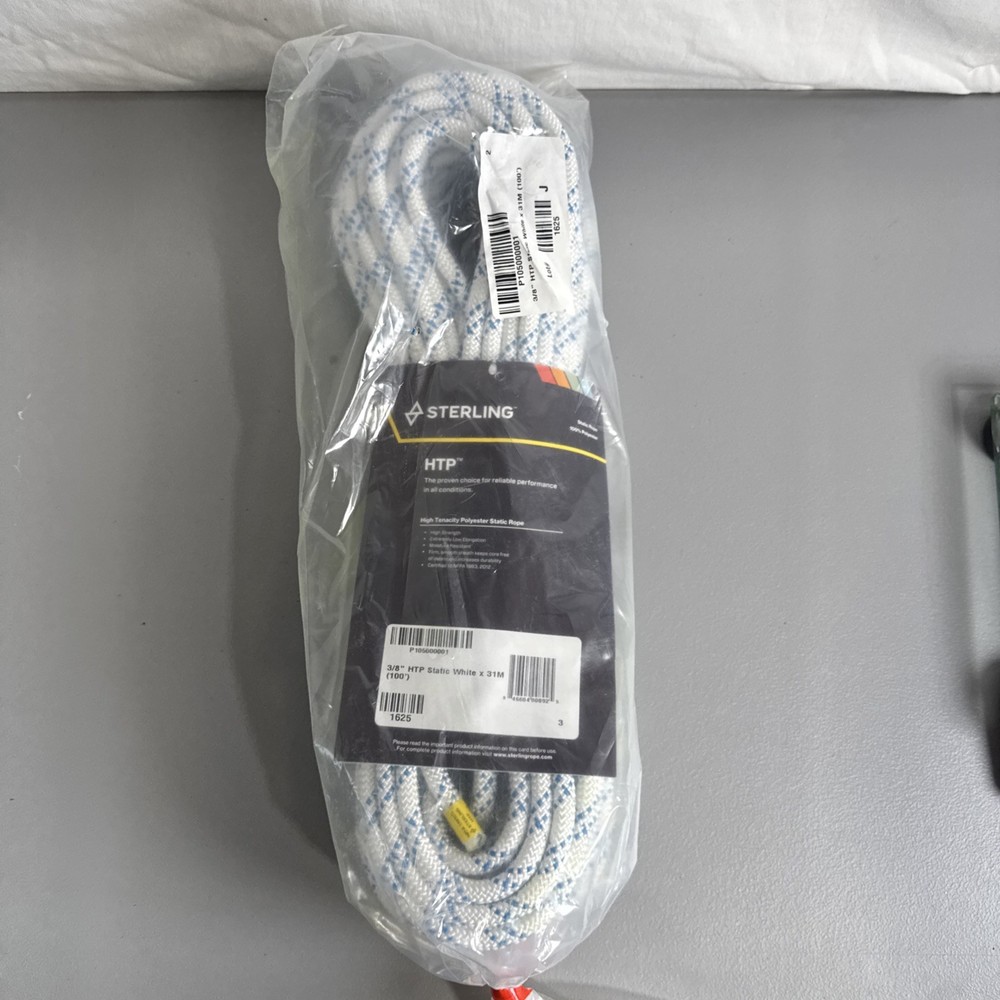 Sterling 100' 3/8" HTP Static Rope