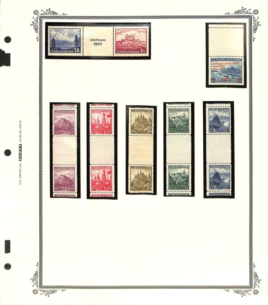 Czechoslovakia Stamp Collection, Specialized World War 2 Overprints & Label (CD)