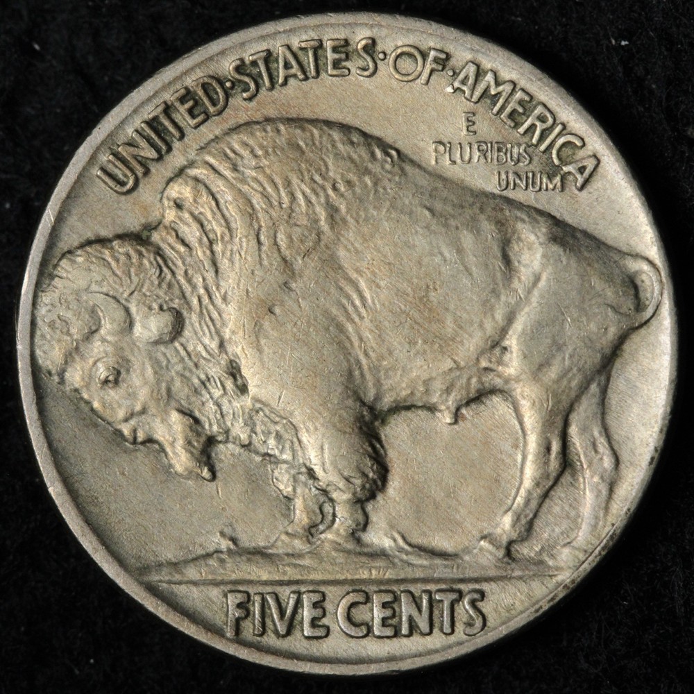 1925 Buffalo Nickel AU+ E148 DYNB