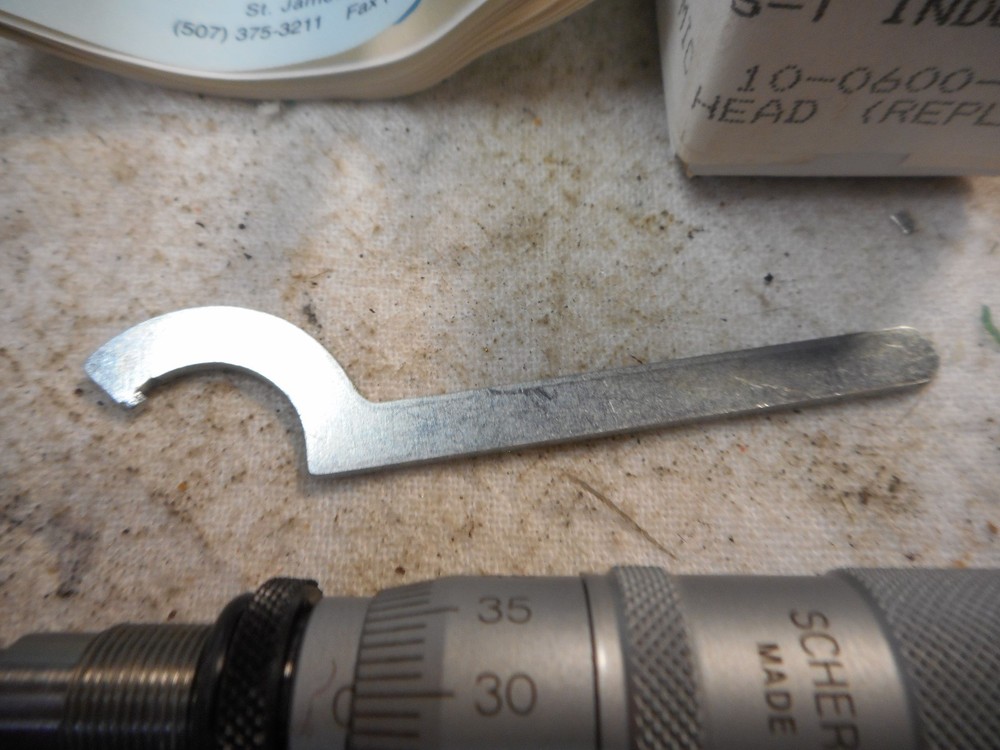 NIB SCHERR TUMICO REPLACEMENT MICROMETER HEAD 25mm RANGE .01 **MINT IN BOX **