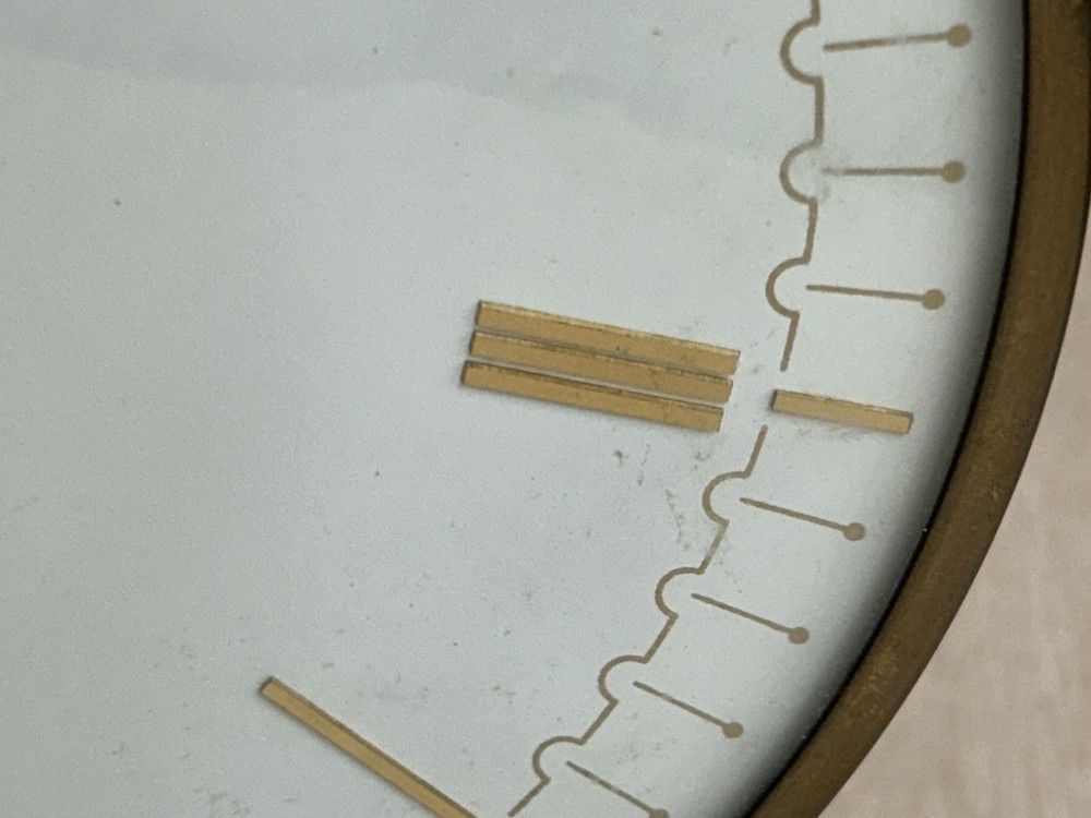 KIENZLE ART DECO TABLE CLOCK BRASS MADE IN GERMANY
