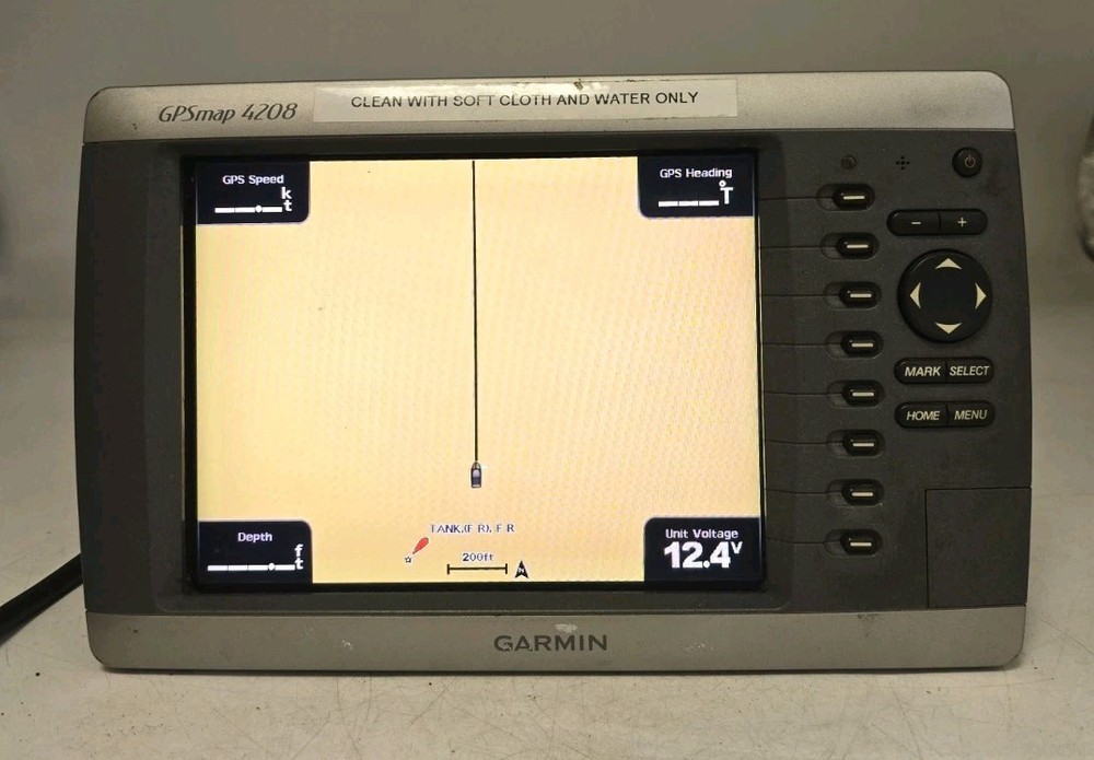 Garmin Gpsmap 4208 Chartplotter / Sonar Display Radar Fishfinder