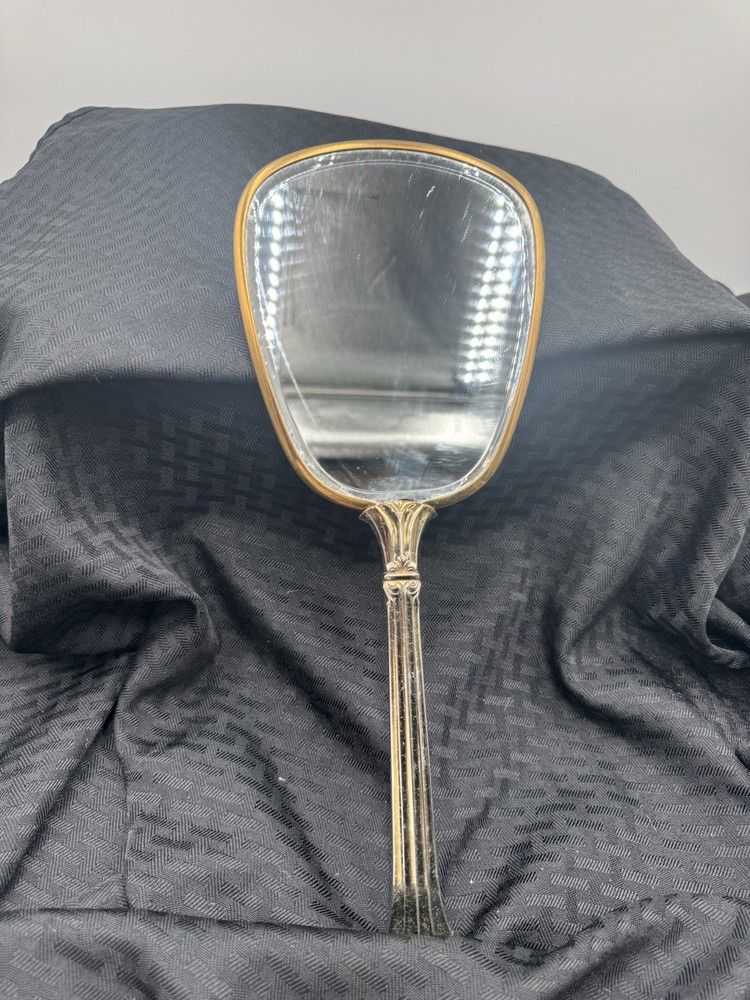 vintage hand held mirror antique
