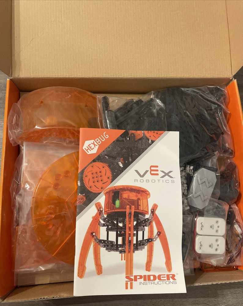 Hexbug Vex Robotics Spider Robotic Kit Remote Control Construction Set Used
