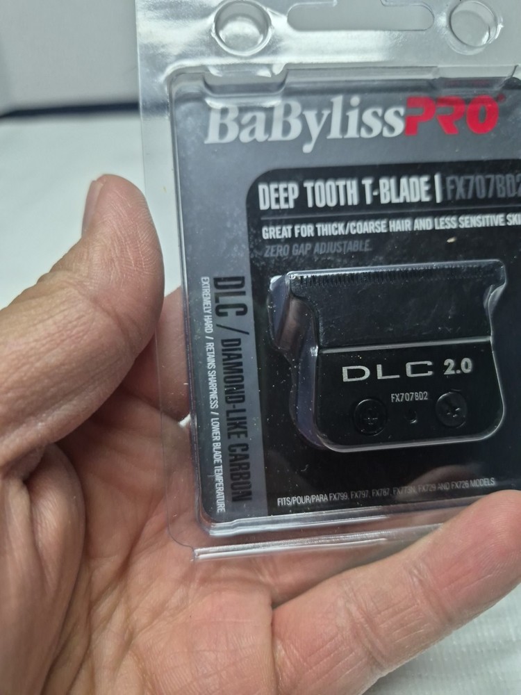 BaBylissPRO Black DLC 2.0MM Deep Tooth Replacement T-Blade | FX707BD2