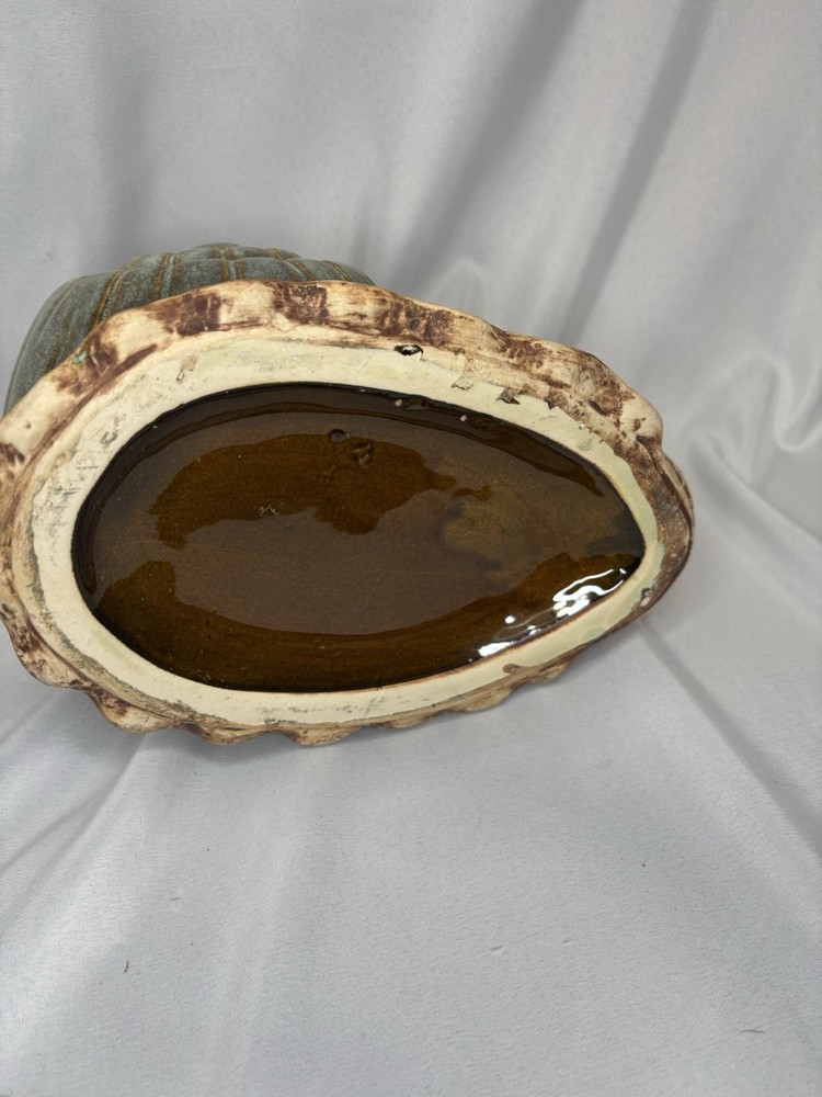 Vintage Stoneware Snail Watering Can Pitcher