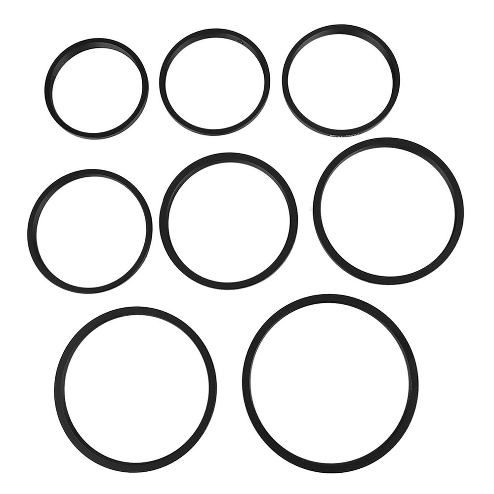 8 PCS Metal Step Up Rings Universal Lens Filter Adapter Set
