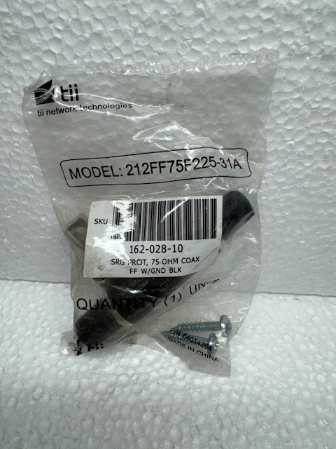 Tii Coax Surge Protector 75 OHM 212FF75F225-31A 162-028-10
