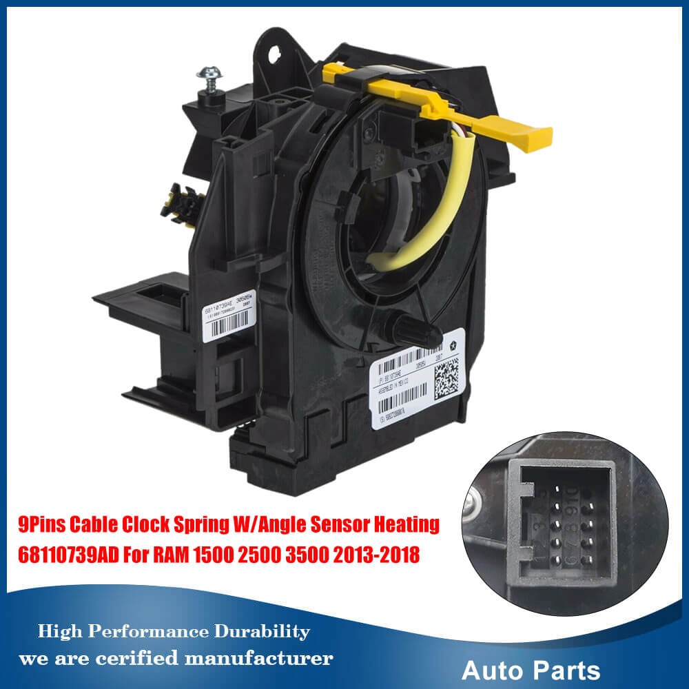 Clock Spring For RAM 1500 2500 3500 Dodge/SRT Viper W/O Angle Sensor & Heating/