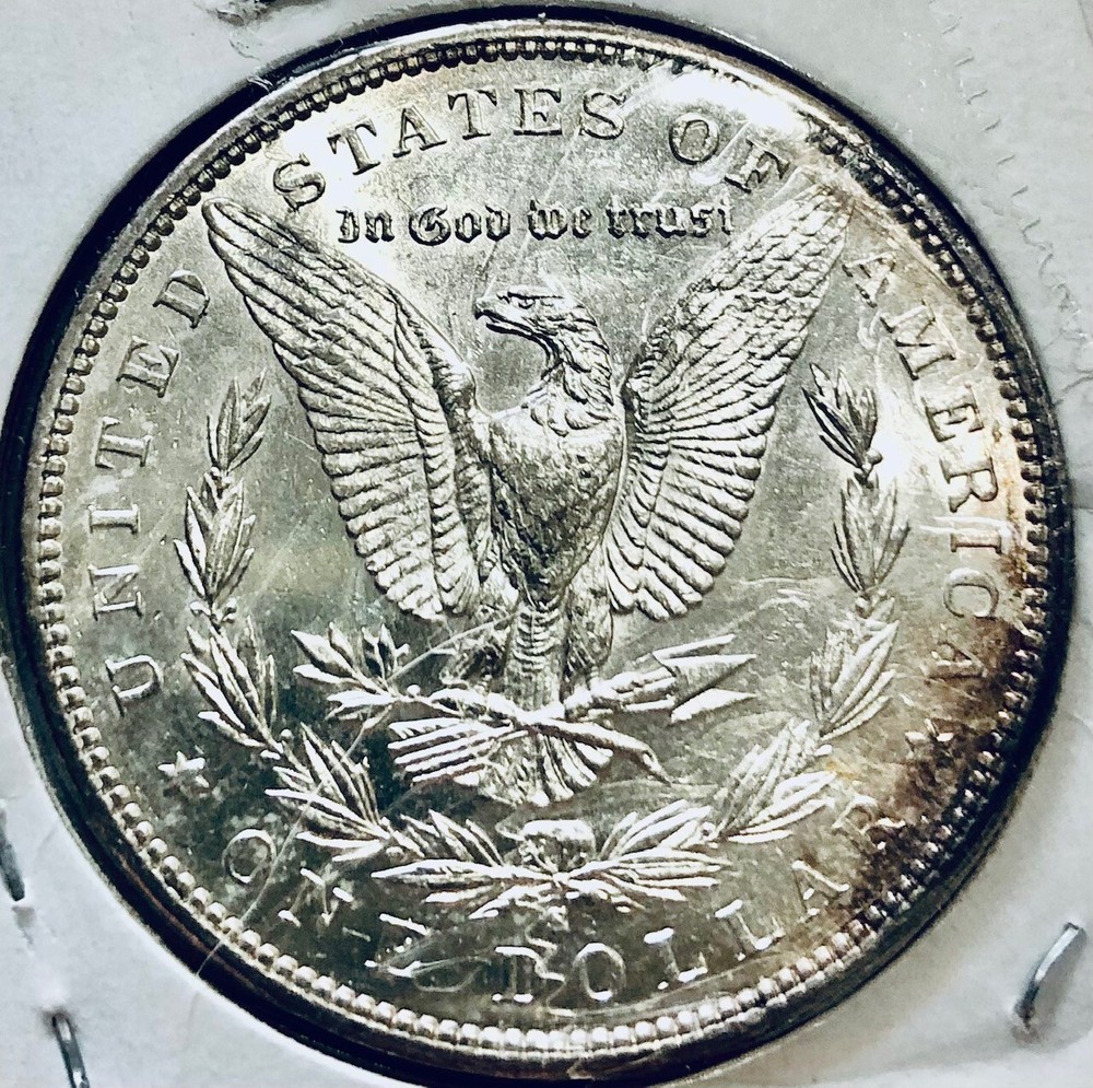 1890-S Morgan Silver Dollars BU Details