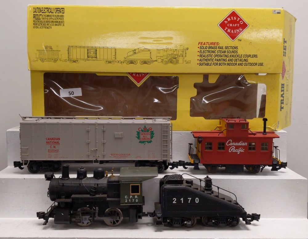 Aristo-Craft G Scale CP Steam Train Set EX